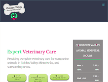 Tablet Screenshot of goldenvalleyanimalhospital.com